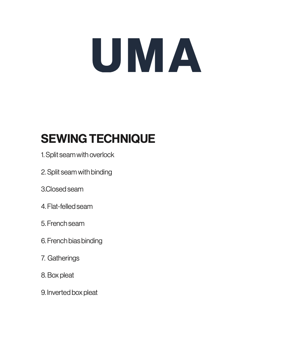 SEWING TECHNIQUE